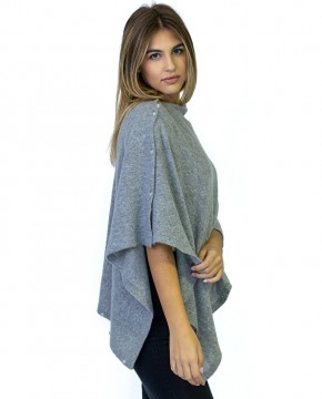 Stola-cappa evanescente con bottoni